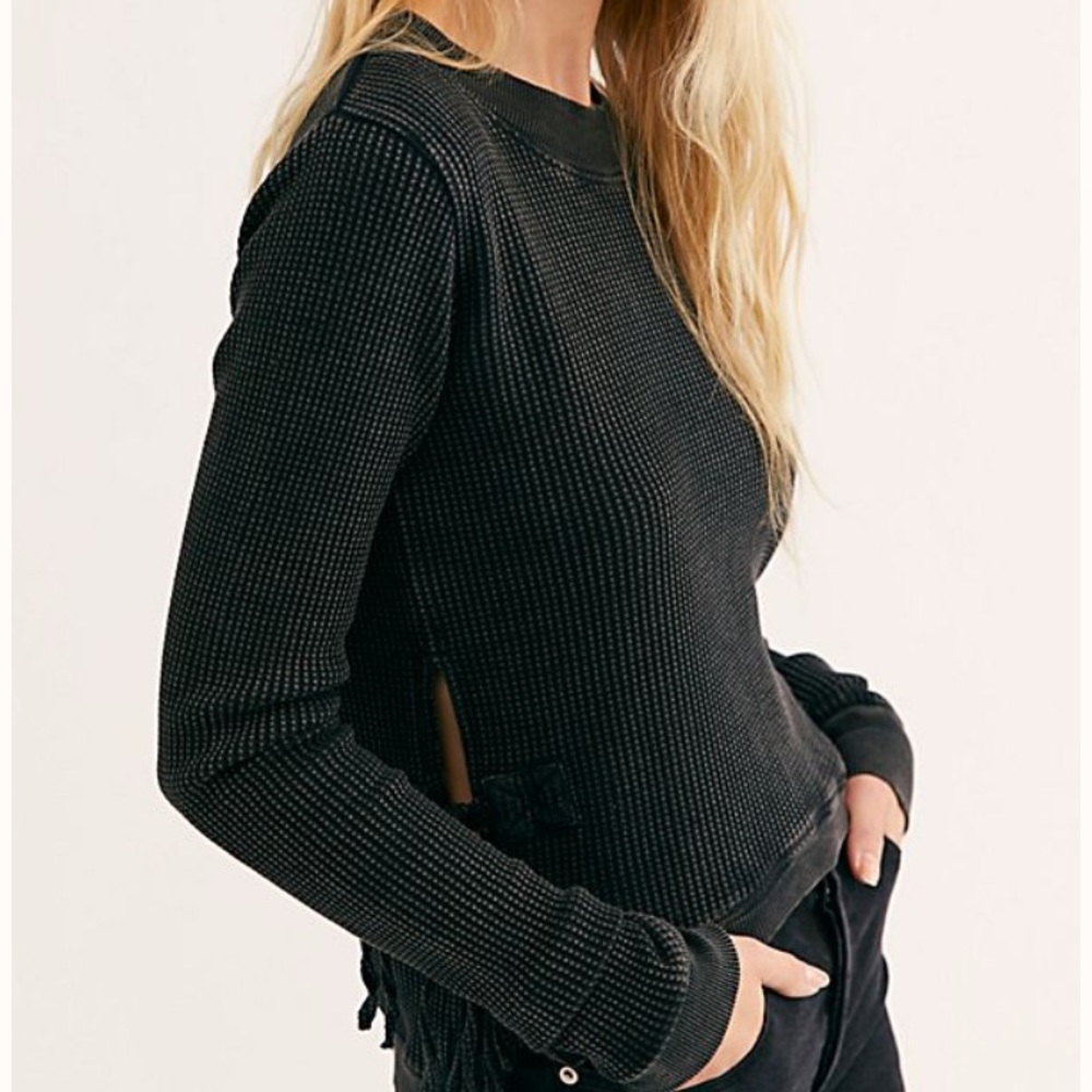 FREE PEOPLE ONE Crop Interlaken Top